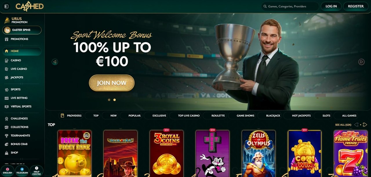 Cashed Casino - Recenzja i Opinie 2026 Casino